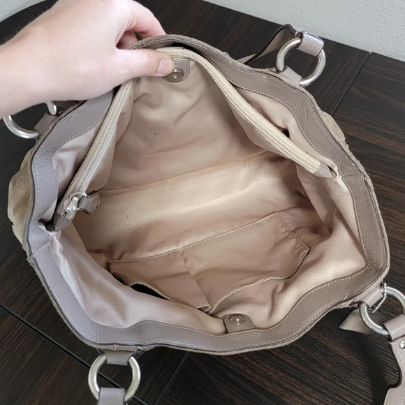 Coach Campbell Suede Belle Carry All F24688 Big Buckle - Picture 8 of 13